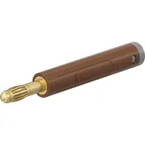 4 mm plug, crimp connection, 2.5 mm², brown, 64.2055-27