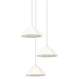 DECOR LOTUS LEAF PENDANT 3XE14 WT OSRAM