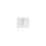 COVER PLATE F/3 POSIT ROTARY SWITCH WHITE