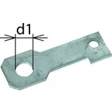 Flat connection bracket IF3 bore diameter d1 30 mm