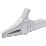 Alligator clip, white, max. 20 mm, L 82.2 mm, CAT II, socket 4 mm, 66.9755-29