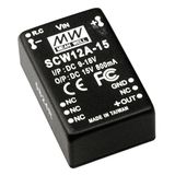 SCW12C-12 DC/DC Converter 36-72V:+12V 1000mA 12W, MEAN WELL
