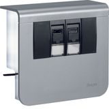 acc.box SL20055 2 x Cat.6 alu