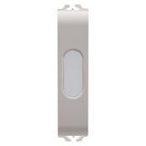 SINGLE INDICATOR LAMP - OPAL - 1/2 MODULE - NATURAL SATIN BEIGE - CHORUSMART