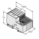 Economy Set for Simple I/O Communication via DeviceNet™ in IP20   TI-BL20-E-DN-S-8