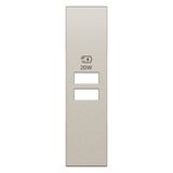 L.NOW - 2USB CHARGER COVER 1M CHAMPAGNE