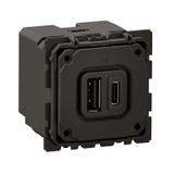 CHARGEUR 2 USB A+C 15W CELIANE