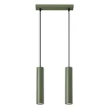HANGING LAMP LAGOS 2 OLIVE GREEN 2XGU10