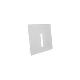ZUB Insert Slot, Cover square-slot 83x83mm white