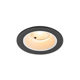 NUMINOS© S recessed ceiling light 3000K 40ø IP20 round bl/wh