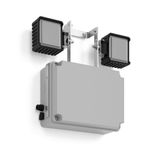 POWERBOX FLOOD, 765, grey Safety stand spotlight, L 395 B 128 H 470, S