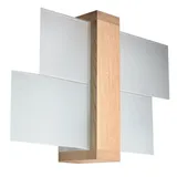 WALL LAMP FENIKS 1 NATURAL WOOD E27 1X60W IP20