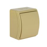 VW-7 Koala Universal/Two-Way Switch / without printed pictogram / surface mounted IP44 beige VW 157-04