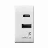 USB CHARGER TYPE A-C 3A DOMUS 1M