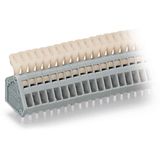 PCB terminal block push-button 0.5 mm² gray