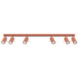 RING CEILING LAMP 6L RED OCHRE 6XGU10