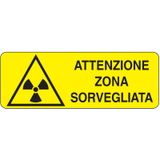 Rectangular danger sign - 350 x 125 mm