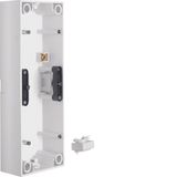 Surface-mtd housing 3gang, S.1, p. white, matt, plastic