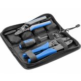 HOEGERT Crimping plier interchangeable 6 piece