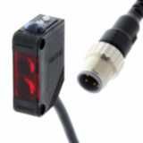Photoelectric sensor, rectangular housing, red LED, retro-reflective, E3Z 8012A