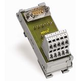 Interface module with solder pin Male connector