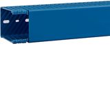 Slotted panel trunking made of PVC BA6 80x60mm blue