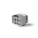 Coupler 6-pole 25A socket, grey