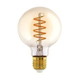 LM-E27 LED GLOBE G95 4W/245LM 2000K GLAS AMBER - dimm