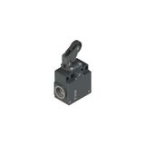 Position switch with adjustable one-way roller