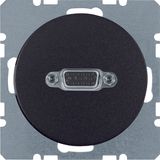 VGA soc. out., R.1/R.3, black glossy