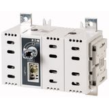 DDC-400/2-SK DC switch disconnector, 400 A, 2 pole, 2 N/O, 2 N/C, Without rotary handle and drive shaft, rear mounting