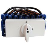 Changeover Switch 1-0-2, DIN-rail mounting, 4-pole 100A
