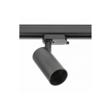 Track luminaire 1-phase LIMA, GU10 Bulb, max. 20 W, AC220-240V, IP20, round, black