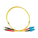 FO Patchcord Duplex SC/UPC - FC/UPC, 9/125æm OS2,  0.5m