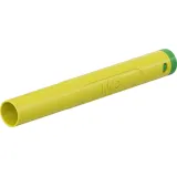 4 mm plug, crimp connection, 1.0 mm², CAT II/CAT III, yellow/green, 66.2042-20