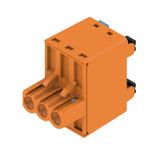 PCB plug-in connector, female plug, 5.08 mm, Number of poles: 3, 180°, PUSH IN with actuator, Tension-clamp connection, Clamping range, max. : 3.31 mm², Box