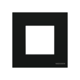 Frame 1-gang / 2-modules - IP44 - Matt Black