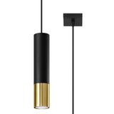HANGING LAMP LOOPEZ 1 BLACK/GOLD GU10 1X40W IP20