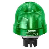 Integrated signal lamp, rotating light LED, 24 V green