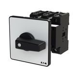 P3 Main switch, 80 A,Rear mounting, 3 pole, Form Z, Black, Door coupli
