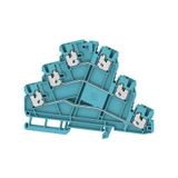 Multi-tier modular terminal, SNAP IN, blue, 2.5 mm², 800 V, Number of 