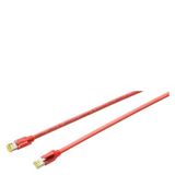IE TP Cord RJ45/RJ45, 4x2, 2xRJ45 plugs 4x2, CAT6A, 4 m