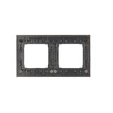 IP44 single socket outlet with frame seal - same color flap&frame, 16A, white