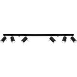 RING CEILING LAMP 6L BLACK GU10 6X40W IP20