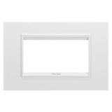 LUX PLATE - IN TECHNOPOLYMER - 4 MODULES - MONOCHROME WHITE - CHORUSMART