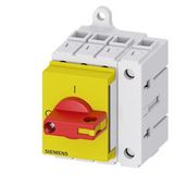 Switch disconnector 3LD3, Iu 32 A main control switch 3-pole