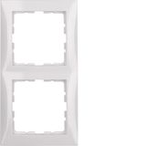 Frame 2gang, S.1, p. white glossy