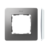 Single frame, aluminum, white base