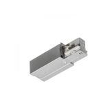 EUTRAC feed-in, polarity right silver grey 230V
