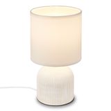Ceramic table lamp, white, 1xE14 max. 10W excl.